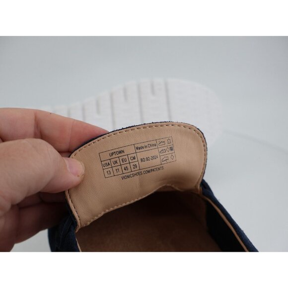 Vionic Dark Blue Suede Loafers with White Sole - Picture 10 of 12